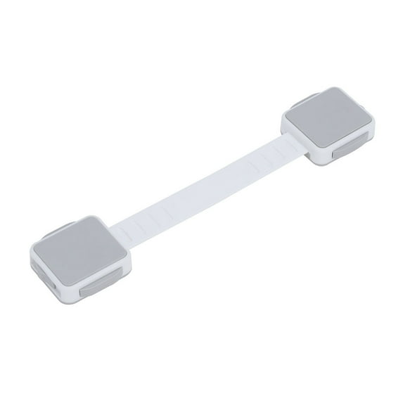 SENRISE ABS Child Safety Lock Double Lock Three-Key Unlocking for Cabinets Drawers Furniture Protection Baby Gray