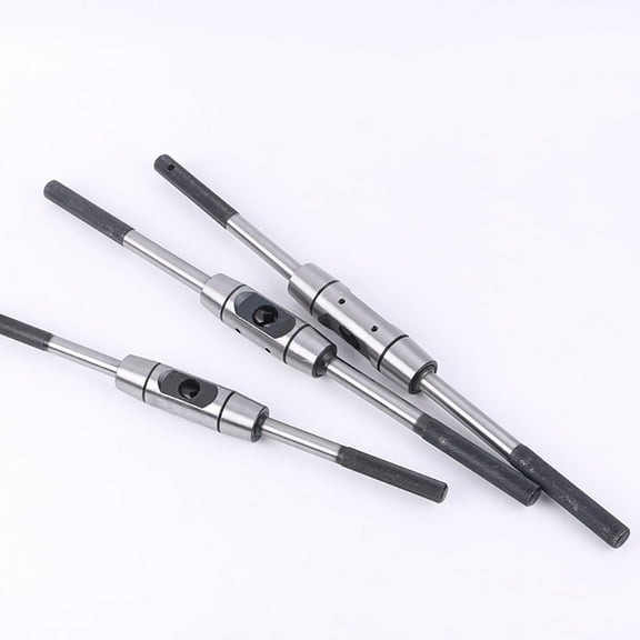 SENRISE Adjustable Hand Tap Wrench Tool Hand Taps for Metalworking Steel Silver 225mm for M4-M10