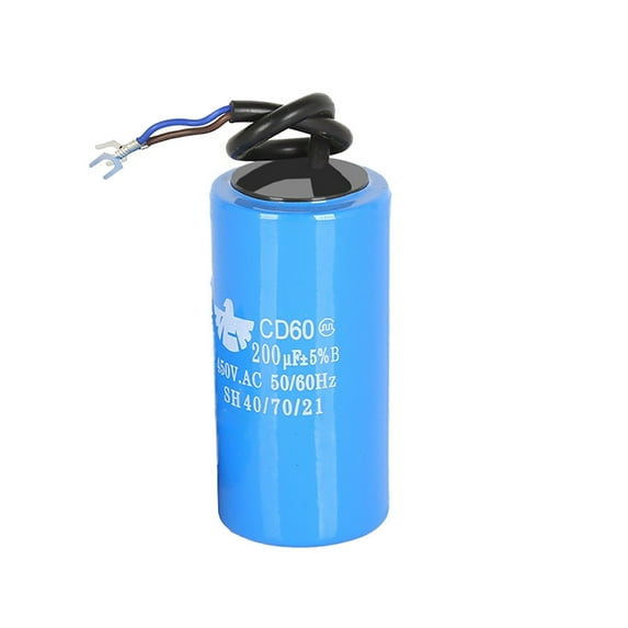 SENRISE CD60 Startup Capacitor 450V AC 50/60Hz Energy Storage Heat Resisting Blue Capacitor Value 100uf-500uf