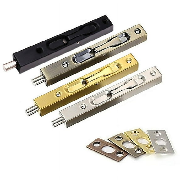 SENRISE Concealed Door Latch Stainless Steel Security Door Locks 10 Inch Silver