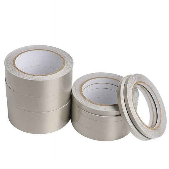 SENRISE Conductive Fabric Cloth Adhesive Tape Roll Shield Repair EMI Size Width 5mm-50mm Silver Grey