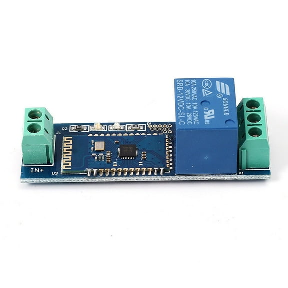 SENRISE DC12V Relay Module Bluetooth Relay Module Relay Normally Open/Close 10m Control