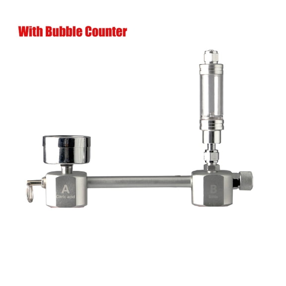 SENRISE DIY CO2 System DIY Kit Automatic Pressure Relief Valve Bubble Counter For Plants Aquarium