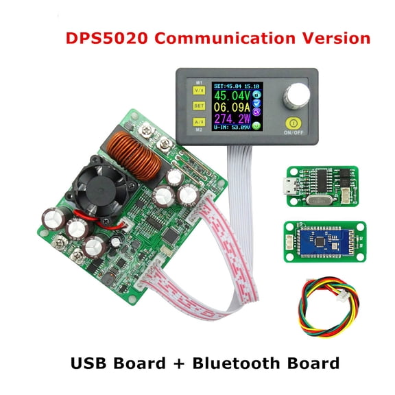 SENRISE DPS5020 Adjustable Step-down Regulated LCD Digital Power Supply USB BT