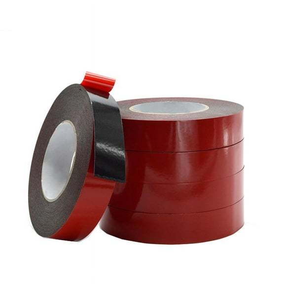 SENRISE Double Sided Tape PE Black Ponge Rubber Foam Tape Automotive Electronic Decoration Strip 12mm-60mm