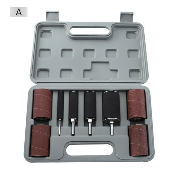 SENRISE Drum Sanding Set with Storage Box Woodworking Polishing Carving Fits Rotary Tool