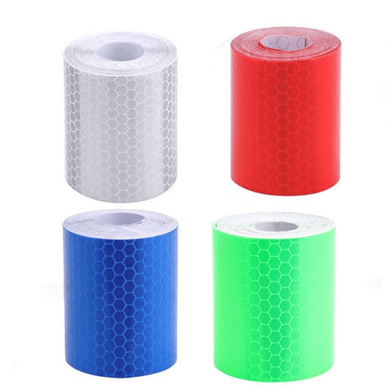 SENRISE Durable Reflective Tape Trailer Safety Warning Sign Conspicuity Tape Film Sticker 4 Colors