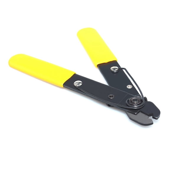 SENRISE FO103-S Fiber Optic Stripper Cutting Wire with Soft Plastic Coated Handles Adjustable Cutter Yellow