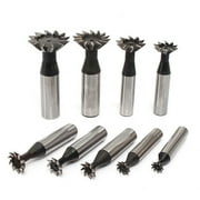 SENRISE HSS Dovetail Slot Cutter For Milling Dovetails Milling Angle 45 /60  Silver Black 14mm
