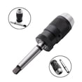 thumbnail image 1 of SENRISE Heavy Duty Morse Taper Shank and Keyless Drill Chuck High Precision for CNC Lathe/Milling Drill Press Black and Silver, 1 of 6