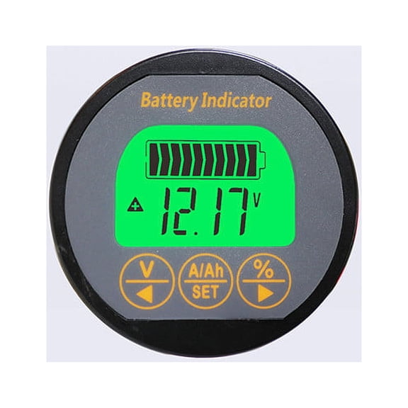 SENRISE LCD Monitor Watt Meter 80V/50A-350A DC Ammeter Battery Power Capacity Tester Waterproof