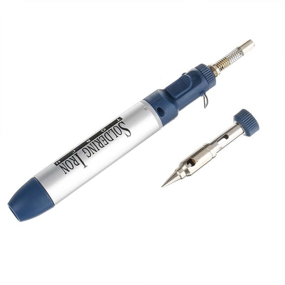 SENRISE Metal Gas Soldering Iron Kit Welding Pen Burner Tool Cutting Metal Plate Professional Blue