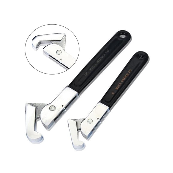 SENRISE Multi-Function Wrench Hook Shape Quick Disassembly and Clamping Chrome Vanadium Steel 4/6 inch