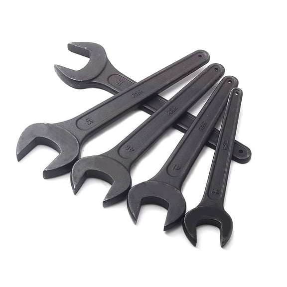 SENRISE Open Ended Wrench Repair Wrench Steel Indoor Outdoor Use Size 17mm Black