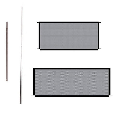 SENRISE Pet Barrier Fences Gate Safety Enclosure Isolation Net for Pets Dog Baby Size S/L Black