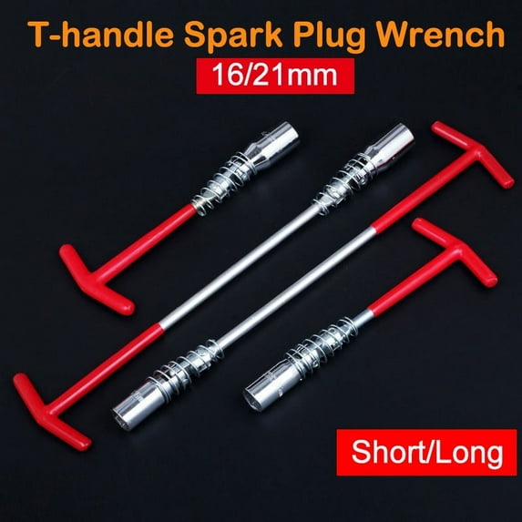 SENRISE Spark Plug Wrench T Type Wrench for Fastening and Demolition of the Spark Plug Sleeve 16/21mm