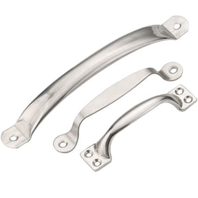 SENRISE Stainless Steel Door Handle Pull for Cabinet Bookcase and Drawer Size 106mm Silver