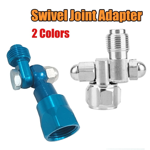 SENRISE Swivel Joint Head for Airless Sprayer Spray Gun Multi-Angle Rotation Alloy Universal Sliver/Blue