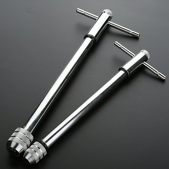 SENRISE T Handle Ratchet Tap Wrench Extended Silver