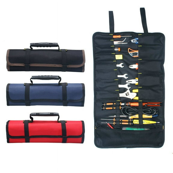 SENRISE Tool Pouch Wrench Organizer Tool Roll Bag 22 Pockets Waterproof 3 Colors