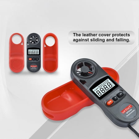 SENRISE WT816A Anemometer LCD Display with Backlight Measure Wind Speed & Temperature for Windsurfing Sailing Mountaineering