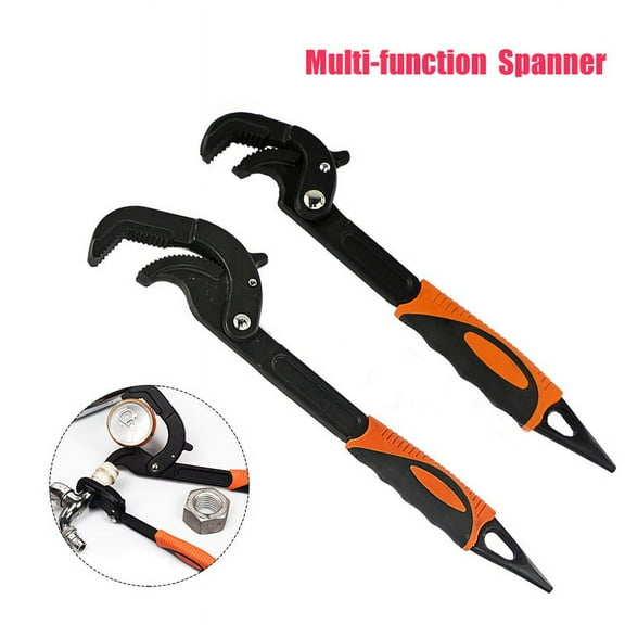 SENRISE Wrench Adjustable Spanner Locking for Water Pipes Bolts and Nuts Alloy Steel Small/Large