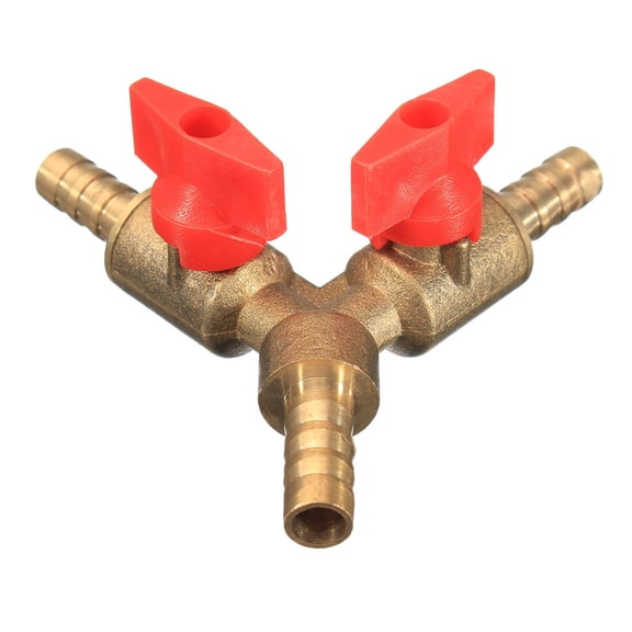 SENRISE Y 3-Way Shut off Ball Valve with 3 Clamps Hose Connector Use in Garden Irrigation 3 Sizes