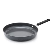 SENSARTE Nonstick Ceramic Frying Pan Skillet, Induction Omelette Pan Egg Pan, Healthy Cookware Chefs Pan with Heat-Resistant Handle, Gray, 12