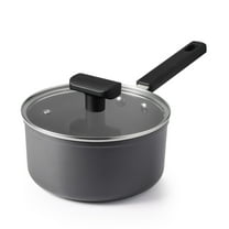 SENSARTE Ceramic Nonstick Saucepan with Lid, 2Qt Saucepan Pot with cover, Oven Safe, Anti-Scald Handle, Induction Compatible, Easy to Clean