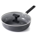 thumbnail image 1 of SENSARTE Ceramic Nonstick Deep Frying Pan Skillet, 5 QT Nonstick Omelette Pan with Lid, Induction Cookware Chef's Pan with Heat-Resistant Handle, Dishwasher Safe, Gray, 1 of 10
