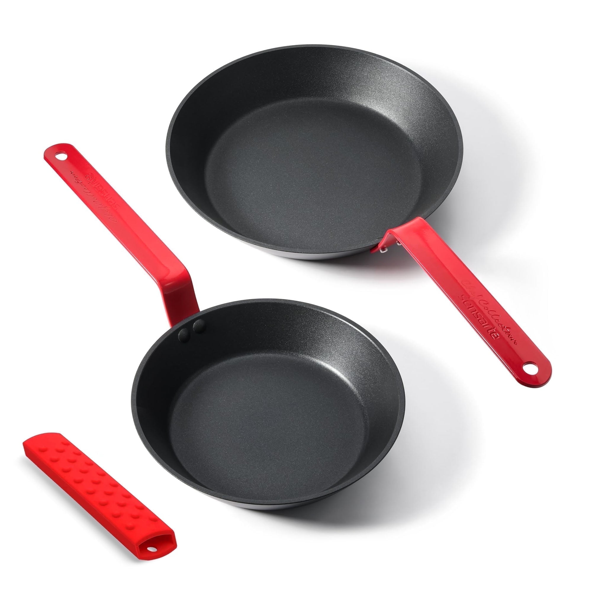 Walmart daily deals:  SENSARTE Nonstick Frying Pan Set, 8 inch and 10 inch, Oven Safe Skillets, Induction Compatible, Dishwasher Safe Chef Pan Red