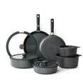 thumbnail image 1 of SENSARTE Nonstick Pots and Pans Set with Detachable Handle, 18Pcs Induction Kitchen Cookware Set Stackable, Dishwasher/Oven Safe(Black), 1 of 10