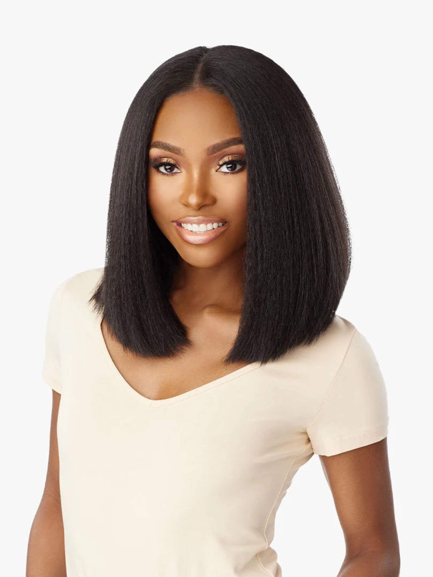 SENSATIONNEL 13X6 Kinky Bob 14" Glueless Lace Wig KE136KBOB14 Lace Wigs