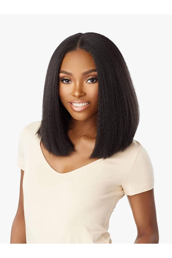 Sensationnel 13X6 Kinky Bob 14” Glueless Lace Wig Lace Wigs / Color: BALCOPPE