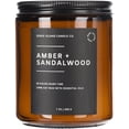 thumbnail image 1 of SENSE ISLAND Amber Sandalwood Scented Candles for Men&Women | 100% Natural Soy Candle 7oz, up to 50 Hrs Burn Time Highly Scented House Warming Gifts, 1 of 6