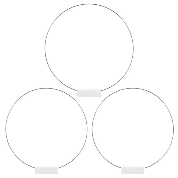 SENSETH 1 Set of Hoop Centerpiece with Stand Metal Rings and Place Card Holders Wreath Making Rings for Table