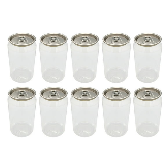 SENSETH 10 Pcs Disposable Juice Bottles Drink Bottles Water Bottles (Transparent)