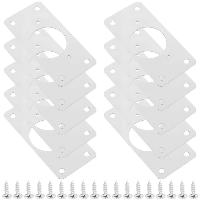 SENSETH 10pcs Hinge Repair Plate Stainless Steel Door Reinforcement