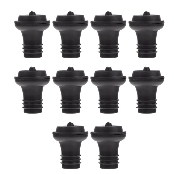 SENSETH 10pcs Practical Wine Bottle Vacuum Aspirator Stoppers Bottle Stooping Tools (Black)