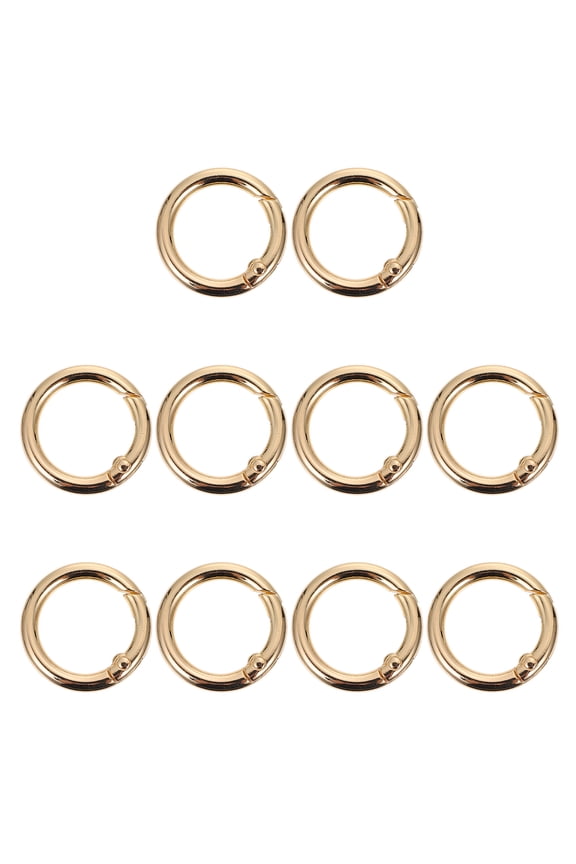 10pcs Round Carabiner Key Ring Snap Hooks Handbag Accessories
