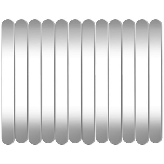 SENSETH 12pcs Stainless Steel Bracelet Blanks for DIY Bracelet Making