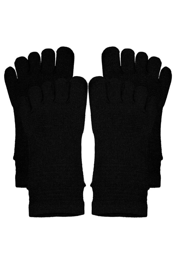 SENSETH 2 Pairs of Toe Socks Lightweight Breathable Sports Socks Short Socks Finger Socks