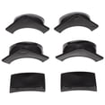 thumbnail image 2 of 6-Pc Pool Table Pocket Liner Set - 4 Corner & 2 Side Liners, Black Rubber Replacement 2 of 10
