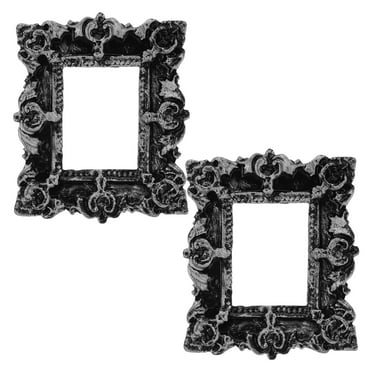 SENSETH 2pcs Photo Frames Vintage Picture Frame Prop European Style Miniature Jewelry Frames