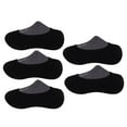 thumbnail image 1 of SENSETH 5 Pairs Men Cotton Low Cut No Show Socks Breathable Anti-slip Invisible Socks (Black), 1 of 8