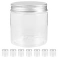 SENSETH 8pcs Storage Jars Spice Jars with Lids Jam Storage Clear