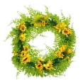 thumbnail image 1 of SENSETH Artificial Flower Wreath Simulation Flowers Garland Wreath for Home Door Decor, 1 of 8