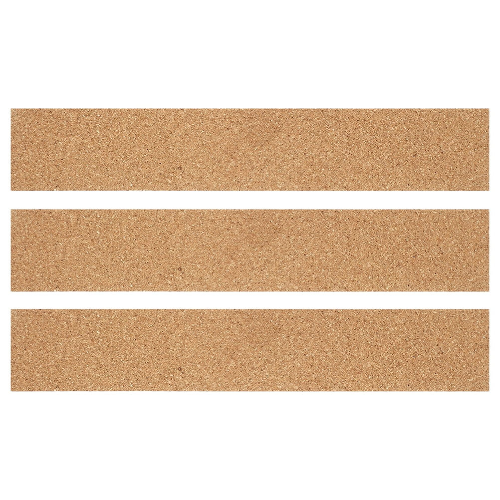 SENSETH Cork Tiles Bulletin Bar Strips Memo Board for Home & Office