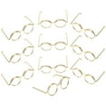 SENSETH Doll Glasses Frame 20pcs Mini Clear Lens Eyewear for Dollhouse