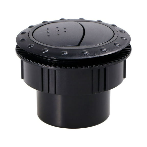 GOOHOCHY Universal Car Air Conditioning Outlet Rotating Vent Round ABS Black 60mm for RV ATV